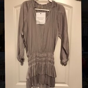 ULLA JOHNSON v-neck mini dress